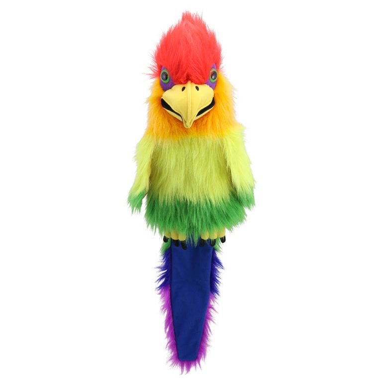 Hand puppet rainbow bird with sound - Puppet Company